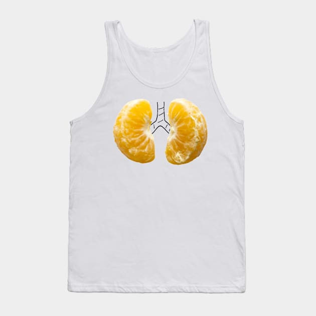 Lungs of tangerine Tank Top by cintascotch